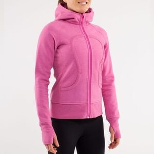 Lululemon Athletica Scuba Hoodie *Full Zip | Heathered Paris Pink | Size S